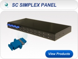 SC SPX 1U 19” Singlemode Fixed Patch Panel